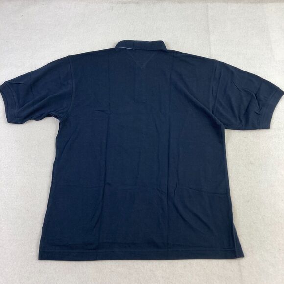 Vintage Beverly Hills Polo Club Polo Shirt Mens Medium Navy Blue Embroidered NWT - Picture 10 of 11